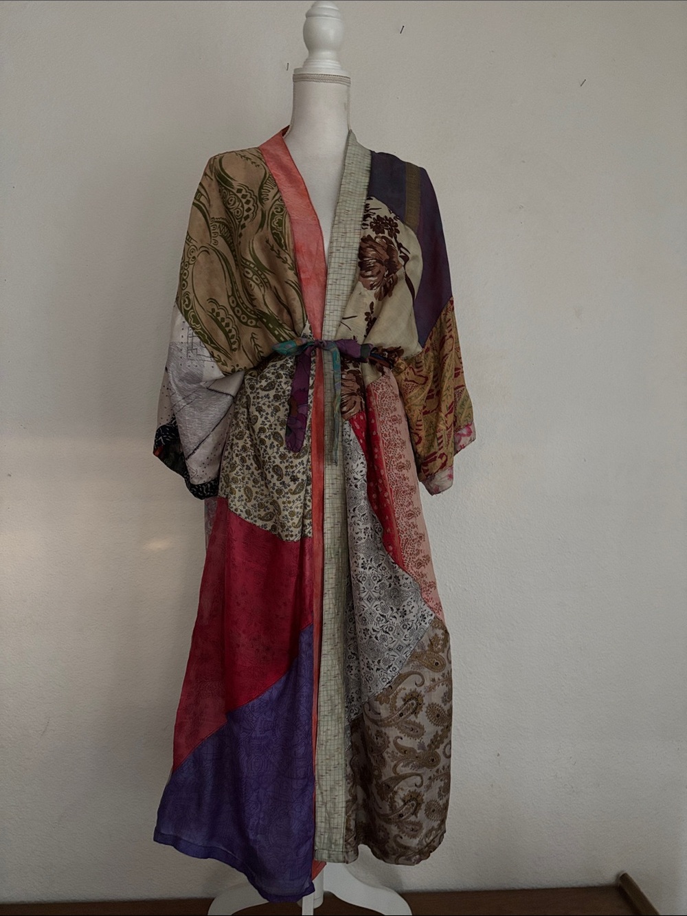 Sacred Threads Silk Robe Kimono - Picture 12 of 12